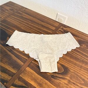 PINK Victoria's Secret Gray Scalloped Panties